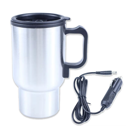 Portable Car Heating Cup – 450ML Electric Kettle for Tea & Coffee in Your Car