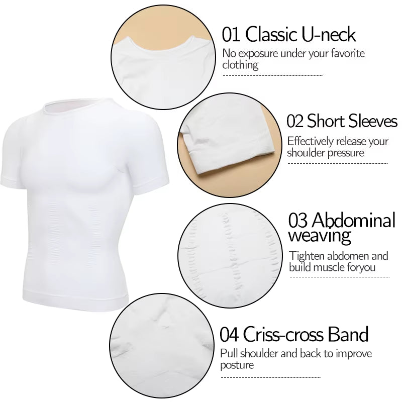 Slim Fit Shapewear Shirt 