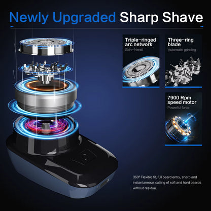 Mini Electric Shaver Self Sharpening Shaver Portable