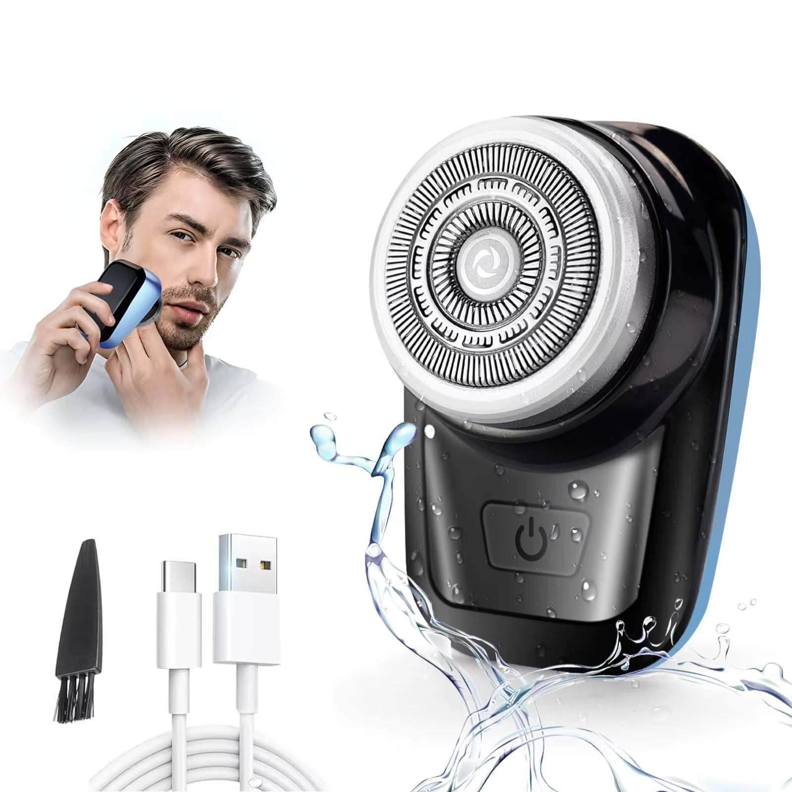 Mini Electric Shaver Self Sharpening Shaver Portable