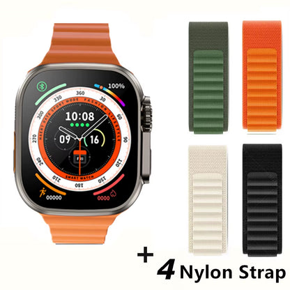 2025 New Smart Watch 9 Ultra Pro MAX Gen 2 49Mm Amoled Screen Smartwatch High Refresh Rate Wireless Charging Men Women for Sport