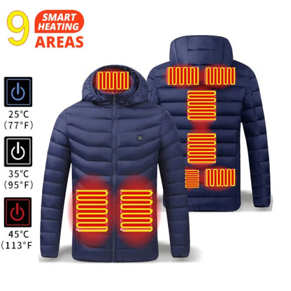 Men’s Thermal Heated Ski Vest – USB Charging & Cotton Lining