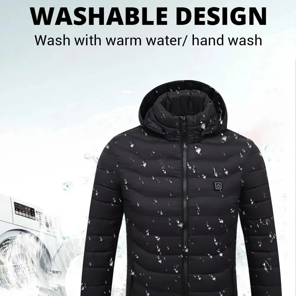 Men’s Thermal Heated Ski Vest – USB Charging & Cotton Lining