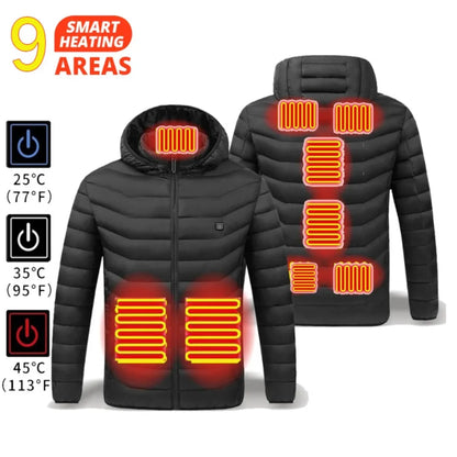 Men’s Thermal Heated Ski Vest – USB Charging & Cotton Lining