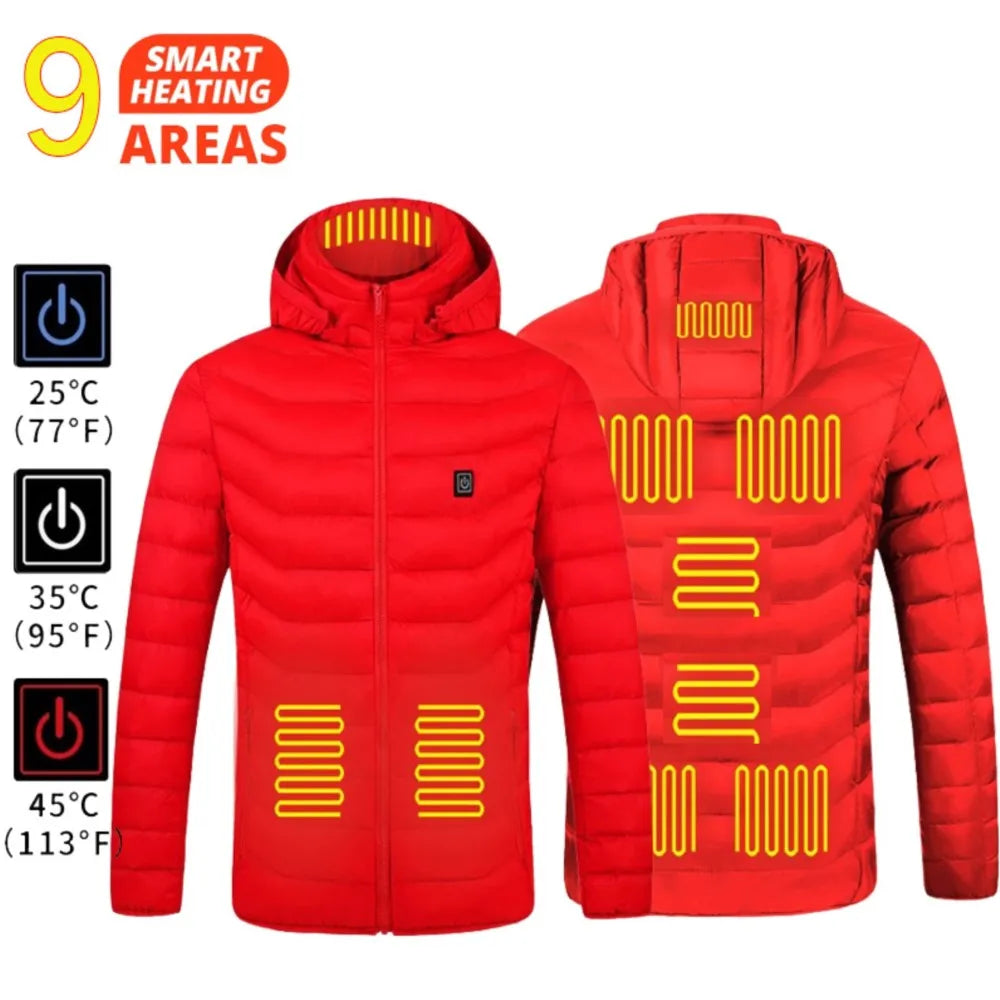 Men’s Thermal Heated Ski Vest – USB Charging & Cotton Lining