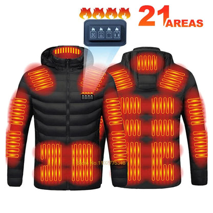 Men’s Thermal Heated Ski Vest – USB Charging & Cotton Lining