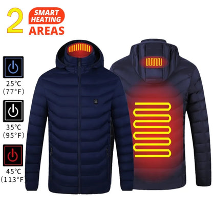 Men’s Thermal Heated Ski Vest – USB Charging & Cotton Lining