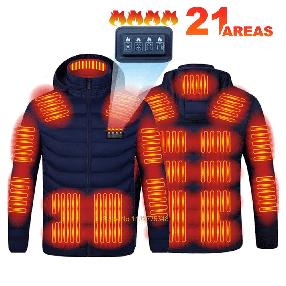 Men’s Thermal Heated Ski Vest – USB Charging & Cotton Lining