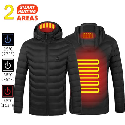 Men’s Thermal Heated Ski Vest – USB Charging & Cotton Lining