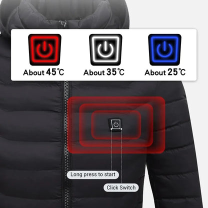 Men’s Thermal Heated Ski Vest – USB Charging & Cotton Lining