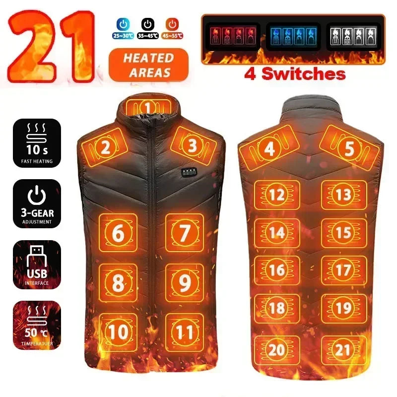 Men’s Smart Thermal Vest – Multi-Zone Heat Distribution