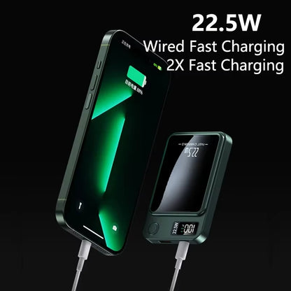 50000mAh Fast Charging Power Bank – Magnetic Wireless Charger for iPhone, Samsung